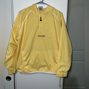 Vintage Reebok Lemon Yellow Windbreaker Jacket